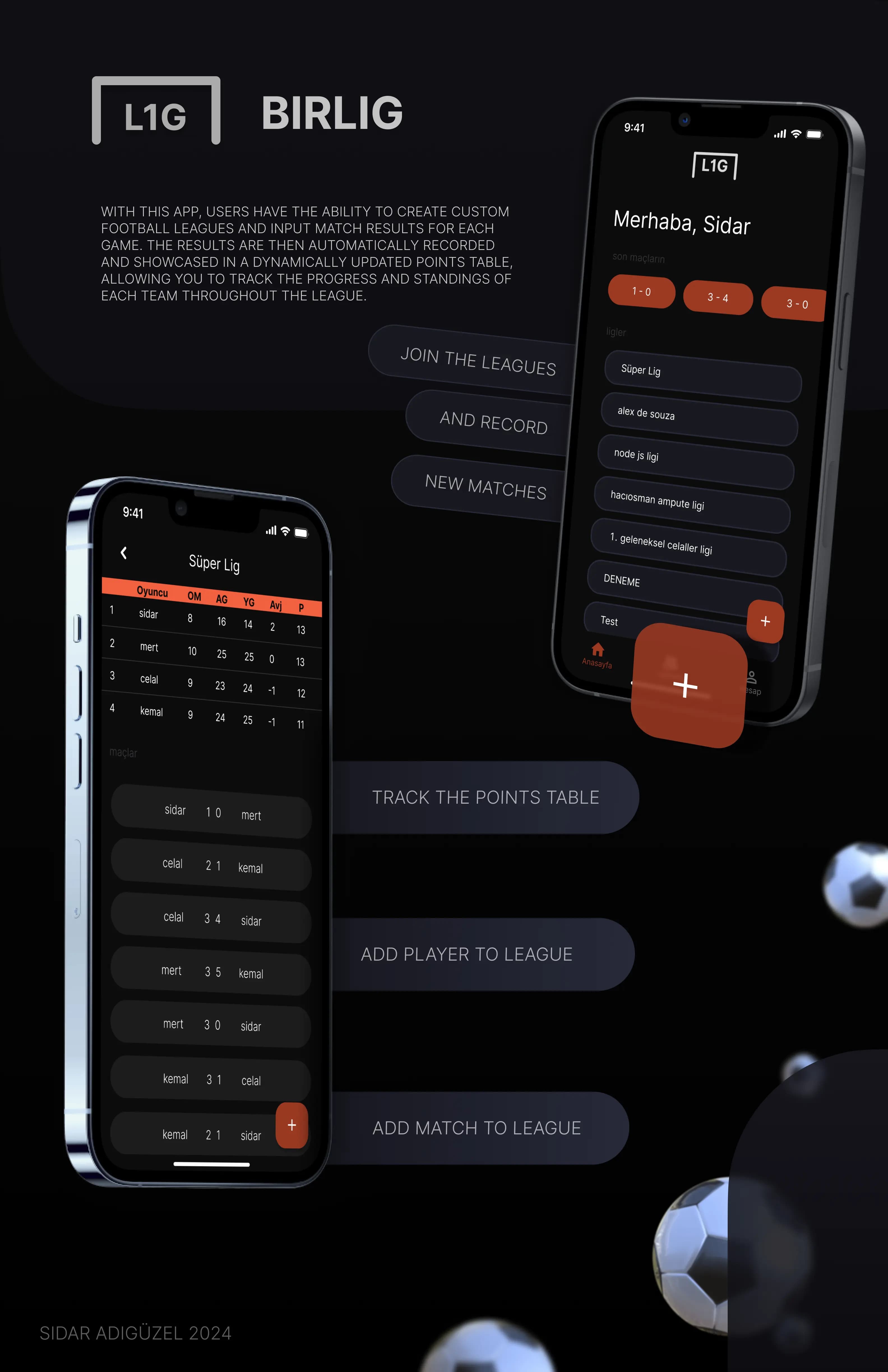BirLig - Sports League Management System